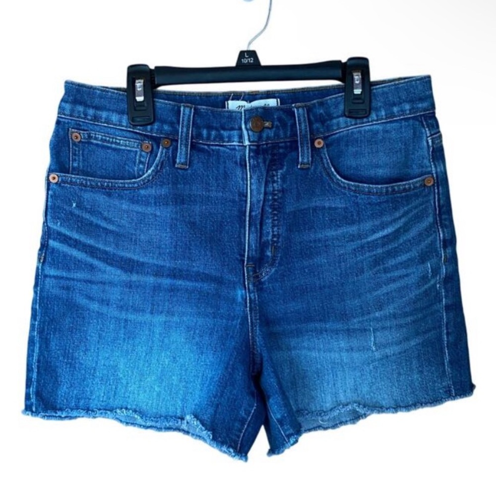 Madewell high rise denim shorts medium wash size 27